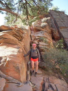 Zion National Park - Angels Landing hike - chains - Adam