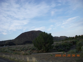 volcano cone from roadway