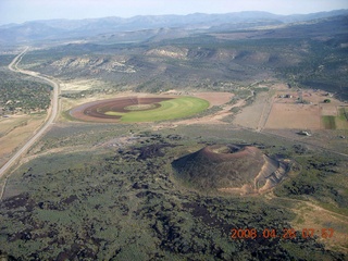 30 6gu. aerial - volcano cones near Snow Canyon