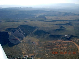 aerial - volcano cones near Snow Canyon