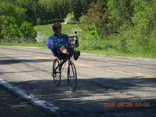 Afton run - recumbant bicyclist