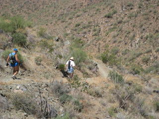 851 6j5. Windgate hike - Adam and Beth hiking - Beth and Michael photo