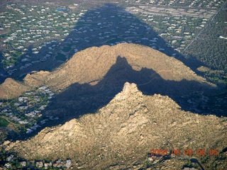 Pinnacle Peak, shadow on neighboring hill