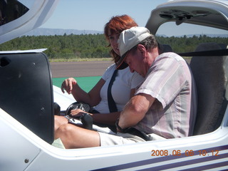 Diamond airplane at Payson - Kim and Ken Calman