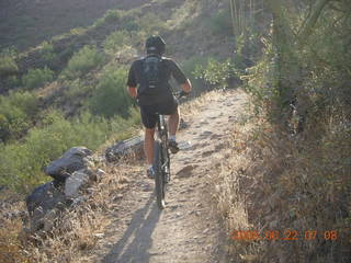 sunrise peak mountain biker