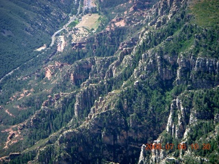 aerial - Canyon between Flagstaff and Sedona