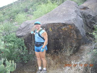 Spur Cross hike - petroglyphs - Adam