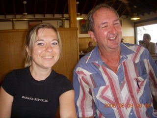 Iryna and Ken Calman at Todd's restaurant