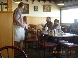 Julia and Adam at Todd's restaurant