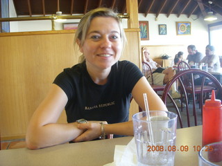 Iryna at Todd's restaurant