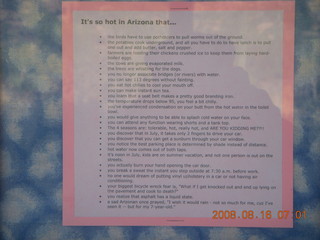 Pinnacle Peak hot-Arizona jokes