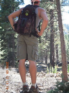 Dustin hiking at Pine Valley, Utah