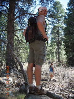 Dustin hiking at Pine Valley, Utah