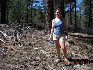 Marcelle hiking at Pine Valley, Utah