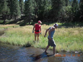 Adam and Dustin hiking at Pine Valley, Utah