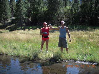 Adam and Dustin hiking at Pine Valley, Utah