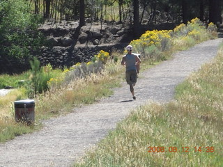 Dustin running at Pine Valley, Utah