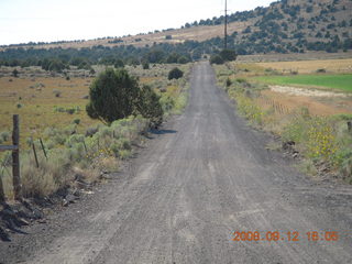 run from Kathe's and Reggie's place in Central, Utah