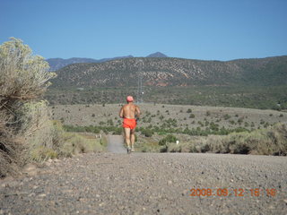 886 6mc. Adam - run from Kathe's and Reggie's place in Central, Utah - back