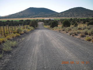 run from Kathe's and Reggie's place in Central, Utah