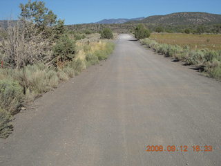 run from Kathe's and Reggie's place in Central, Utah