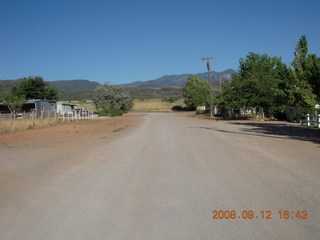 run from Kathe's and Reggie's place in Central, Utah