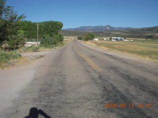 run from Kathe's and Reggie's place in Central, Utah