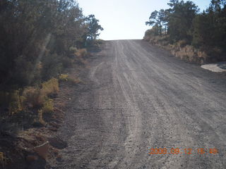 run from Kathe's and Reggie's place in Central, Utah - final hill