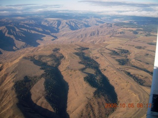 aerial - Washington, Idaho, Oregon flight - Snake River canyon