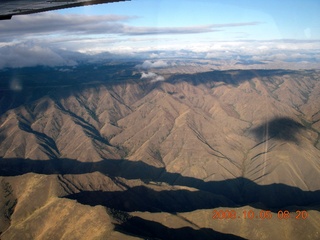 aerial - Washington, Idaho, Oregon flight - Snake River canyon