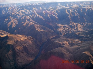 aerial - Washington, Idaho, Oregon flight - Snake River canyon - Hells Canyon