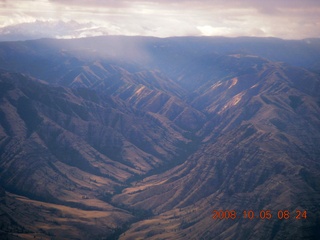 aerial - Washington, Idaho, Oregon flight - Snake River canyon - Hells Canyon