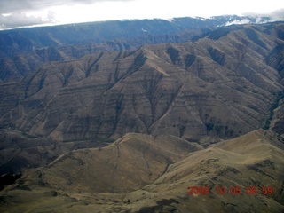 aerial - Washington, Idaho, Oregon flight - Snake River canyon - Hells Canyon