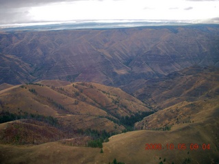 aerial - Washington, Idaho, Oregon flight - Snake River canyon - Hells Canyon