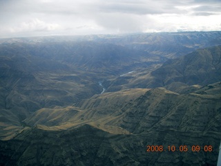 aerial - Washington, Idaho, Oregon flight - Snake River canyon - Hells Canyon