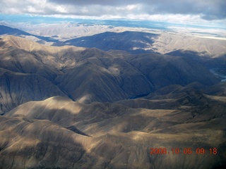 aerial - Washington, Idaho, Oregon flight - Snake River canyon