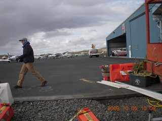 Washington, Idaho, Oregon flight - walkway under construction (not taxiway)