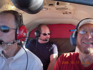 John, Kevin, and Adam flying in N4372J