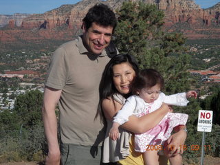 Richard, Jane, and Abigail at Sedona