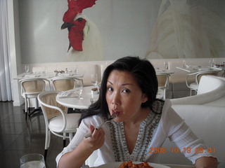 Jane at breakfast