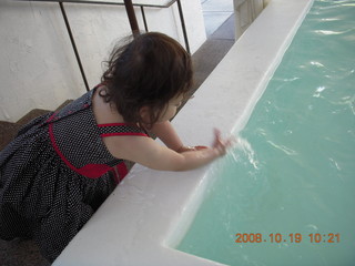 Abigail at Mondrian Hotel fountain pool