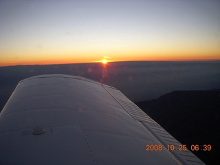 aerial sunrise north of Phoenix