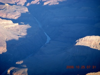 aerial - Grand Canyon just after sunrise