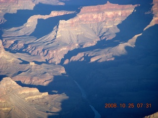 1007 6nr. aerial - Grand Canyon just after sunrise