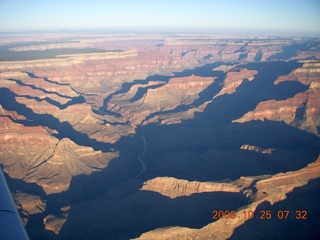 1008 6nr. aerial - Grand Canyon just after sunrise