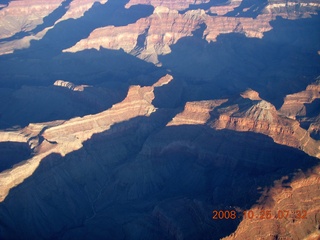 1012 6nr. aerial - Grand Canyon just after sunrise