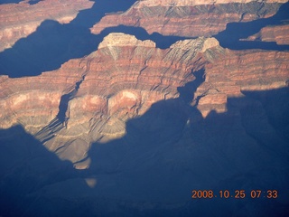 1014 6nr. aerial - Grand Canyon just after sunrise