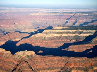 aerial - Grand Canyon just after sunrise