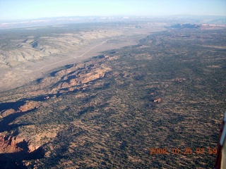 aerial - Grand Canyon just after sunrise