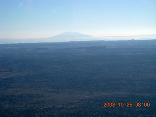 aerial - Navajo Mountain from north of Grand Canyon